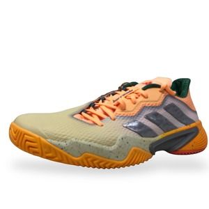 Adidas Barricade Mens Tennis Pickleball Sneakers Orange/Beige-Silver HQ8416 NEW